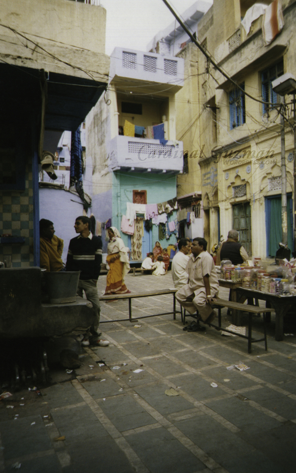 Inside the back-streets and hidden alleyways of Delhi, you'll find quiet places like this. 